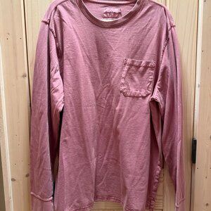 Goodfellow & Co Long-Sleeve T-Shirt, Size XL, Dark Pink